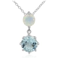 Edelstein-Silberhalskette Edelstein-Silberhalskette