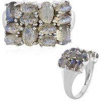 Blauer Maniry-Labradorit-Silberring (KM by Juwelo) Blauer Maniry-Labradorit-Silberring (KM by Juwelo)