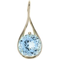 Himmelblauer Topas-Goldanhänger (dagen) Himmelblauer Topas-Goldanhänger (dagen)