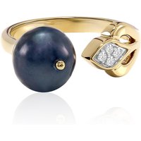 Süßwasserzuchtperlen-Silberring (MONOSONO COLLECTION) Süßwasserzuchtperlen-Silberring (MONOSONO COLLECTION)