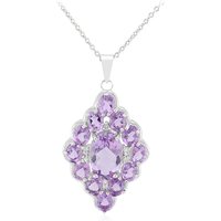 Amethyst-Silberhalskette Amethyst-Silberhalskette