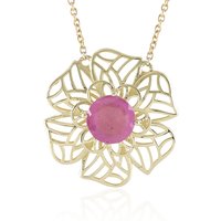 Pinkfarbener Madagaskar-Saphir-Goldcollier (Ornaments by de Melo) Pinkfarbener Madagaskar-Saphir-Goldcollier (Ornaments by de Melo)