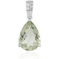 Grüner Amethyst-Silberanhänger Grüner Amethyst-Silberanhänger