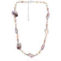 Keshi-Perlen-Silberhalskette (TPC) Keshi-Perlen-Silberhalskette (TPC)