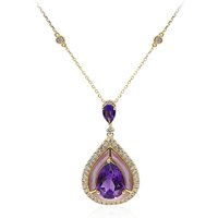 Amethyst-Goldhalskette (CIRARI) Amethyst-Goldhalskette (CIRARI)