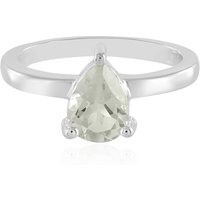 Grüner Amethyst-Silberring Grüner Amethyst-Silberring