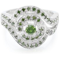 Fancy-Diamant-Silberring Fancy-Diamant-Silberring