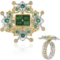 Sambia-Smaragd-Silberring (Gems en Vogue) Sambia-Smaragd-Silberring (Gems en Vogue)