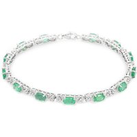 Sambia-Smaragd-Silberarmband Sambia-Smaragd-Silberarmband
