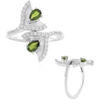 Russischer Diopsid-Silberring Russischer Diopsid-Silberring