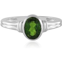 Russischer Diopsid-Silberring Russischer Diopsid-Silberring