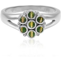 Alexandrit-Katzenauge-Silberring Alexandrit-Katzenauge-Silberring