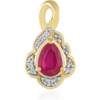 Madagaskar-Rubin-Silberanhänger Madagaskar-Rubin-Silberanhänger