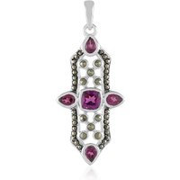 Rhodolith-Silberanhänger Rhodolith-Silberanhänger