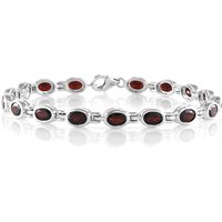 Mosambik-Granat-Silberarmband Mosambik-Granat-Silberarmband