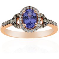 AAA-Tansanit-Goldring AAA-Tansanit-Goldring