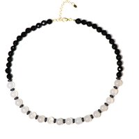 Edelstein-Silberhalskette Edelstein-Silberhalskette