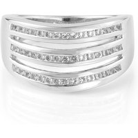 Weißer Topas-Silberring Weißer Topas-Silberring