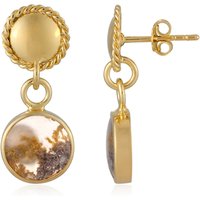 Moosachat-Silberohrringe (Bali Barong) Moosachat-Silberohrringe (Bali Barong)