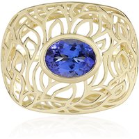 AAA-Tansanit-Goldring (Ornaments by de Melo) AAA-Tansanit-Goldring (Ornaments by de Melo)