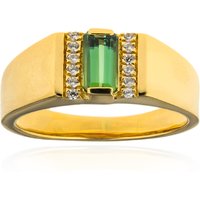 Grüner Benedito-Turmalin-Silberring Grüner Benedito-Turmalin-Silberring