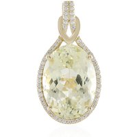 Kanariengelber Kunzit-Goldanhänger (AMAYANI) Kanariengelber Kunzit-Goldanhänger (AMAYANI)