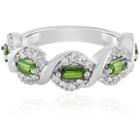 Russischer Diopsid-Silberring Russischer Diopsid-Silberring