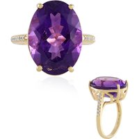 Sibirischer Amethyst-Silberring Sibirischer Amethyst-Silberring