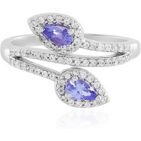 Tansanit-Silberring Tansanit-Silberring