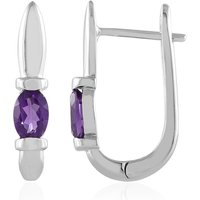 Sambia-Amethyst-Silberohrringe Sambia-Amethyst-Silberohrringe
