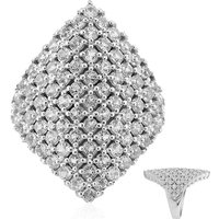 Weißer Topas-Silberring Weißer Topas-Silberring