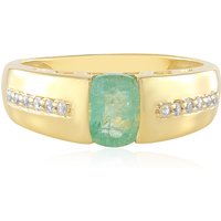 Russischer Smaragd-Silberring (Adela Silber) Russischer Smaragd-Silberring (Adela Silber)