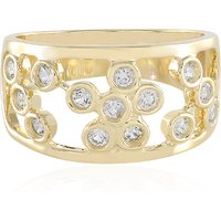 Weißer Saphir-Goldring (Adela Gold) Weißer Saphir-Goldring (Adela Gold)