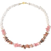 Edelstein-Silberhalskette Edelstein-Silberhalskette