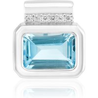 Himmelblauer Topas-Silberanhänger (MONOSONO COLLECTION) Himmelblauer Topas-Silberanhänger (MONOSONO COLLECTION)