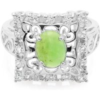 Kaiserlicher Chrysopras-Silberring Kaiserlicher Chrysopras-Silberring