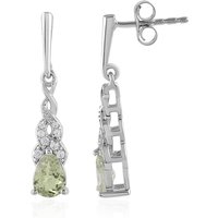 Merelani-Mint-Granat-Silberohrringe Merelani-Mint-Granat-Silberohrringe