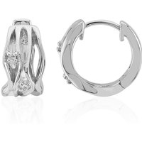 SI1 (G) Brillant-Silberohrringe (Annette) SI1 (G) Brillant-Silberohrringe (Annette)