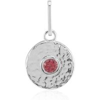 Brasilianischer Pinkfarbener Turmalin-Silberanhänger (Pallanova) Brasilianischer Pinkfarbener Turmalin-Silberanhänger (Pallanova)