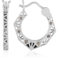 I2 Champagner-Diamant-Goldohrringe (Ornaments by de Melo) I2 Champagner-Diamant-Goldohrringe (Ornaments by de Melo)