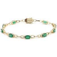 AAA-Sambia-Smaragd-Goldarmband (CIRARI) AAA-Sambia-Smaragd-Goldarmband (CIRARI)