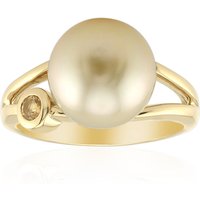 Goldene Kabira-Südseeperlen-Silberring (TPC) Goldene Kabira-Südseeperlen-Silberring (TPC)