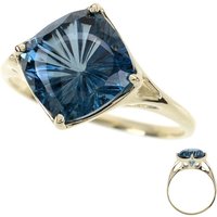 Londonblauer Topas-Goldring (dagen) Londonblauer Topas-Goldring (dagen)