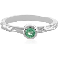 Russischer Smaragd-Silberring Russischer Smaragd-Silberring