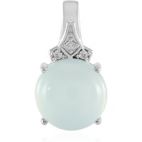 Aqua-Chalzedon-Silberanhänger Aqua-Chalzedon-Silberanhänger