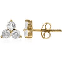 Weißer Topas-Silberohrringe Weißer Topas-Silberohrringe