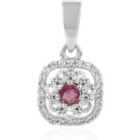 Pinkfarbener Turmalin-Silberanhänger Pinkfarbener Turmalin-Silberanhänger