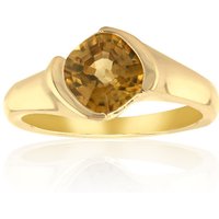 Gelber Kings Plains-Zirkon-Goldring Gelber Kings Plains-Zirkon-Goldring