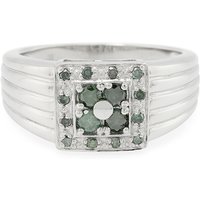 Fancy-Diamant-Silberring Fancy-Diamant-Silberring