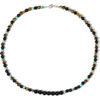 Edelstein-Silberhalskette Edelstein-Silberhalskette